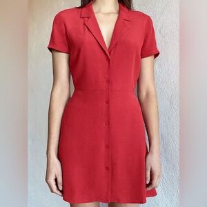 Sunday Best Vibrant Red Mini Dress